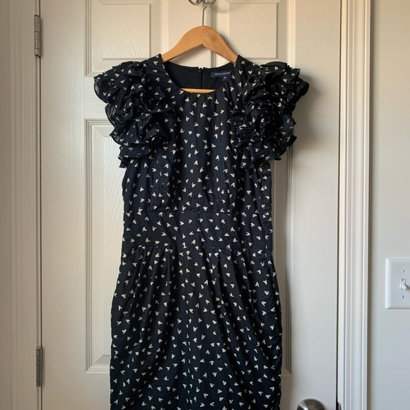 French Connection Dandy Voile Ruffle Dress - Picture 4 of 7